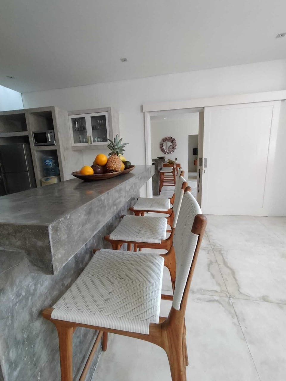 Villa 2 Equipped Western Kitchen with interconnecting door access to villa 3