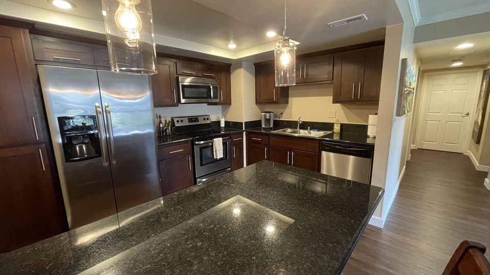 Fully stocked kitchen