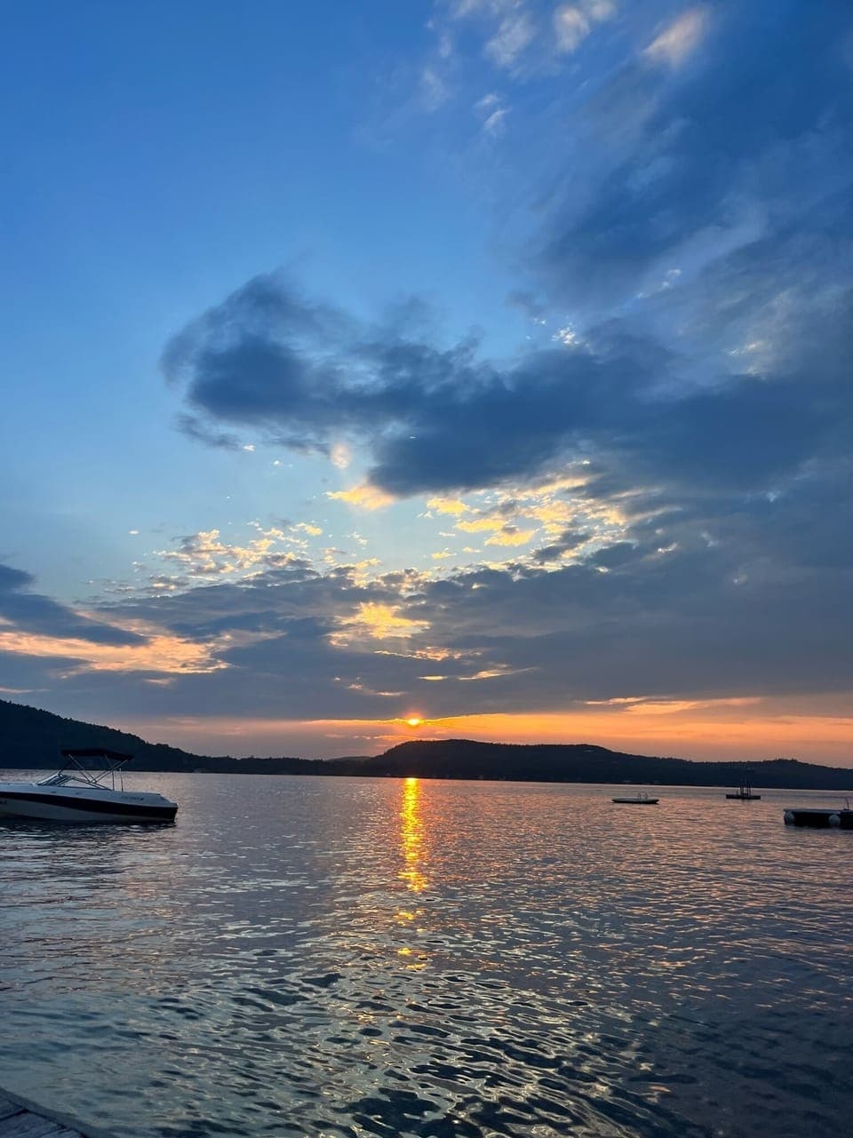 Sunset on the dock