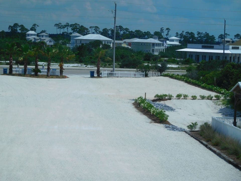 Large parking area on property for weddings
