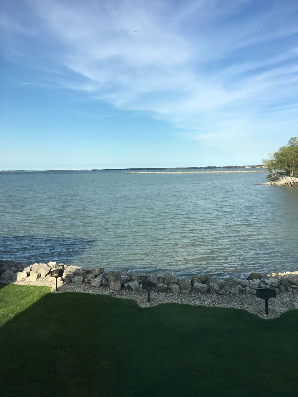 View from our enclosed sun room