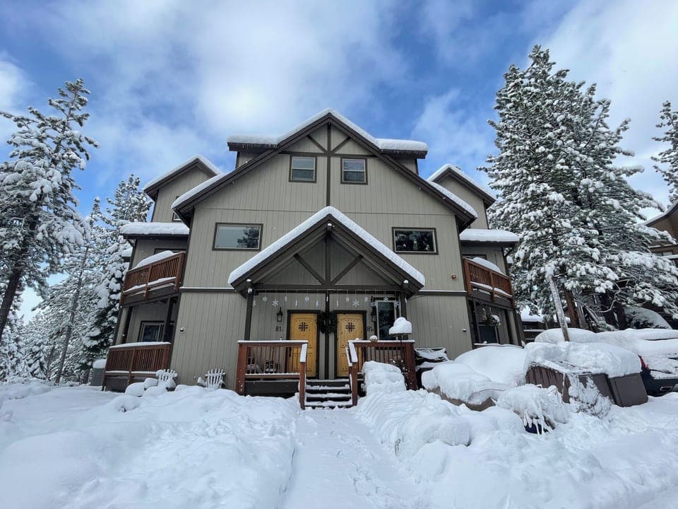 Front of house- it snowed!