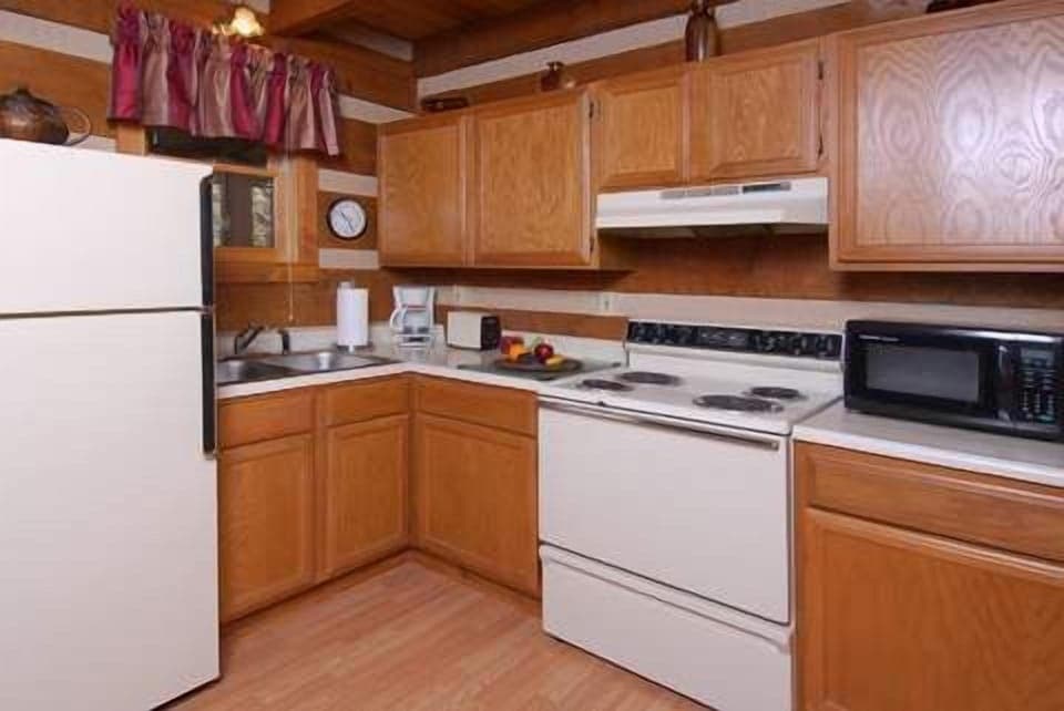 Complete kitchen with all of your needs for a home cooked meal if you desire.