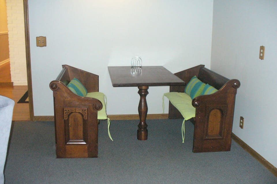 Eating area in rear family room