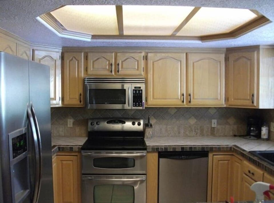 Fully stocked kitchen