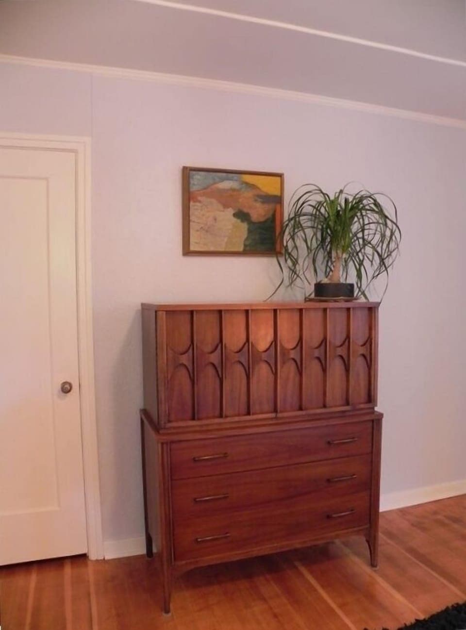 Vintage Lane dresser & original works of art