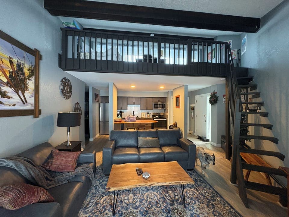 Front view of the living area