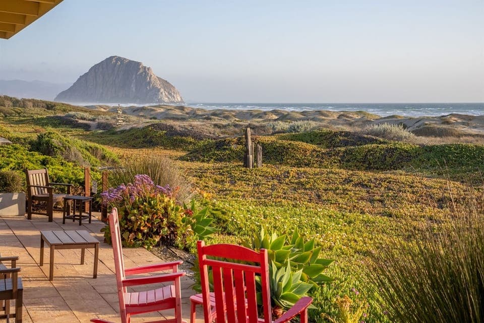 Enjoy this amazing view of Morro Rock and Morro Strand Beach in this unbeatable beach compound