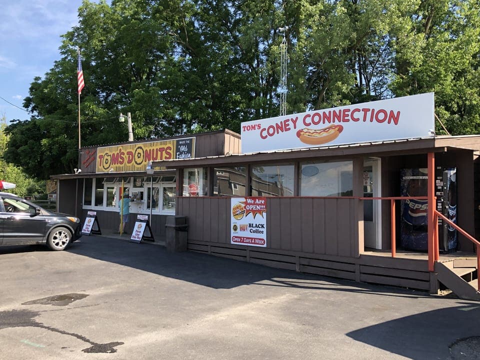 Walk to Tom’s Donuts, Coney Connection