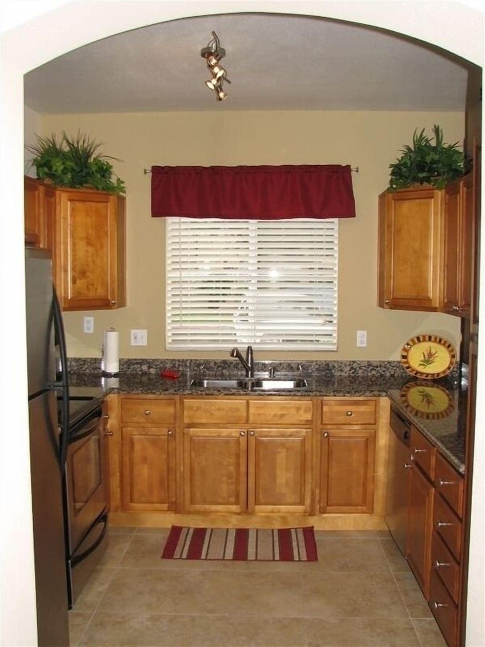 Fully stocked kitchen with all the conveniences of home.