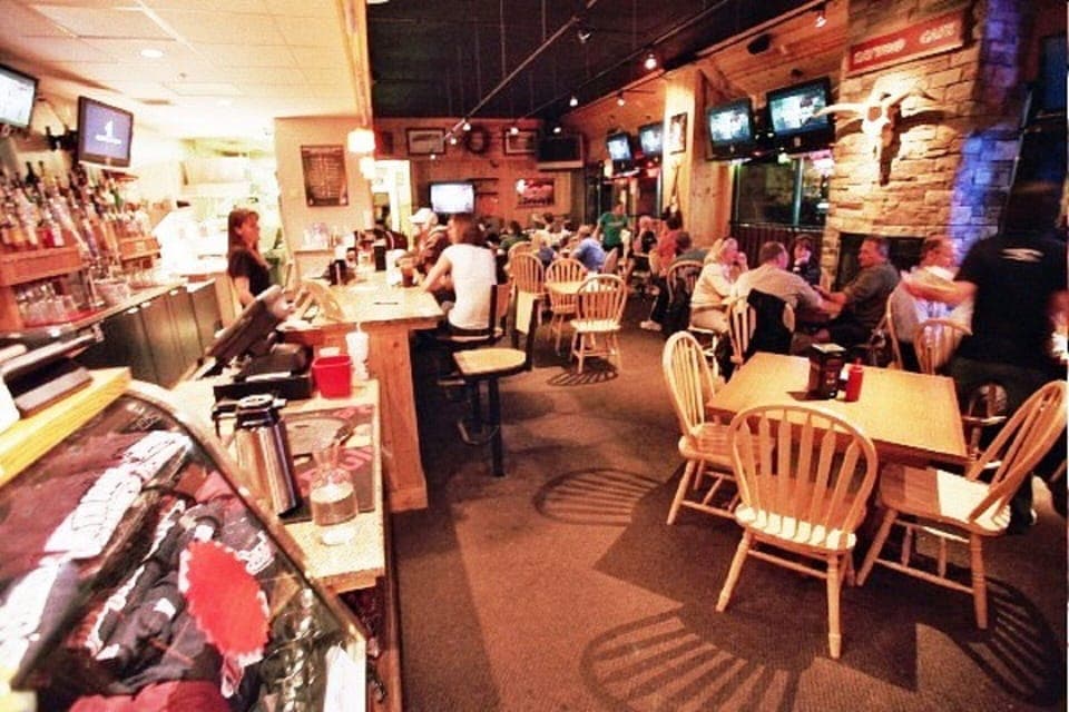 Haywood Sports Cafe (12 flat screen TV's + kids video games).  Open 7AM-10PM.