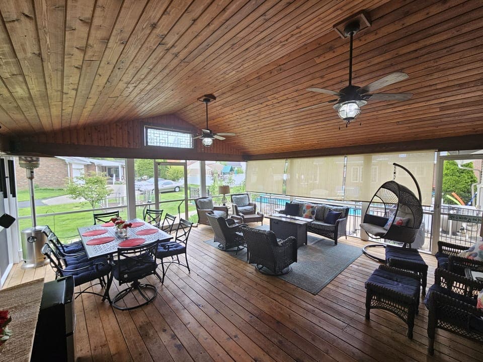Screened porch