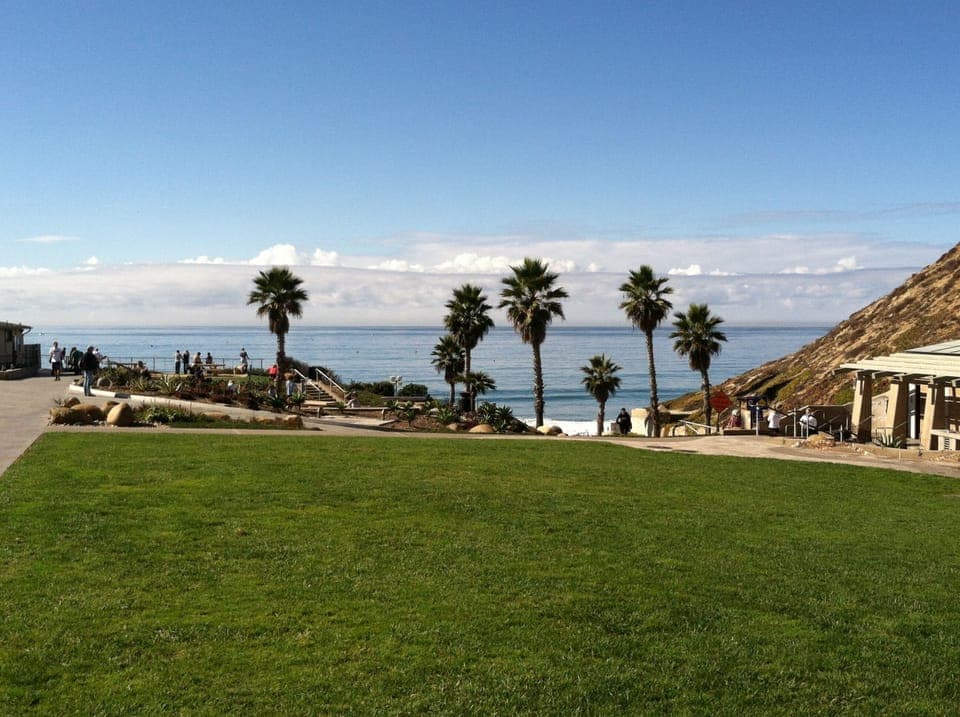 Fletcher Cove park 2 blocks from condo. Picnic tables, basketball, great view!