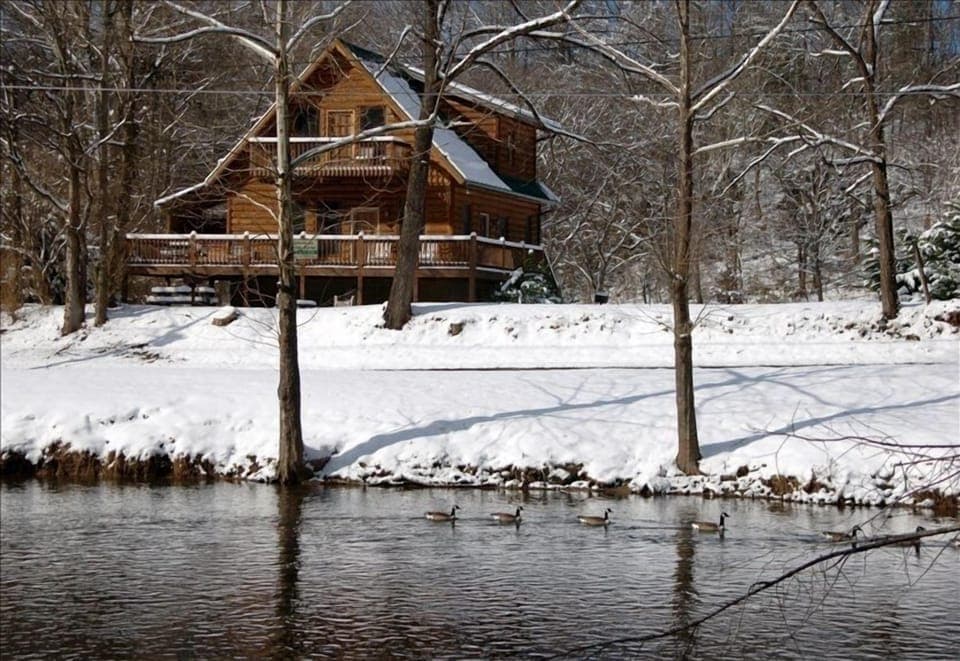 Front View of Cabin in December!