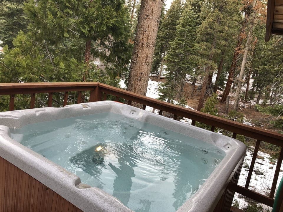 Year Round Hot Tub on our Deck!