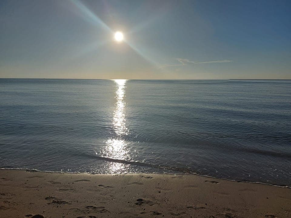 Beautiful Beach at sunrise