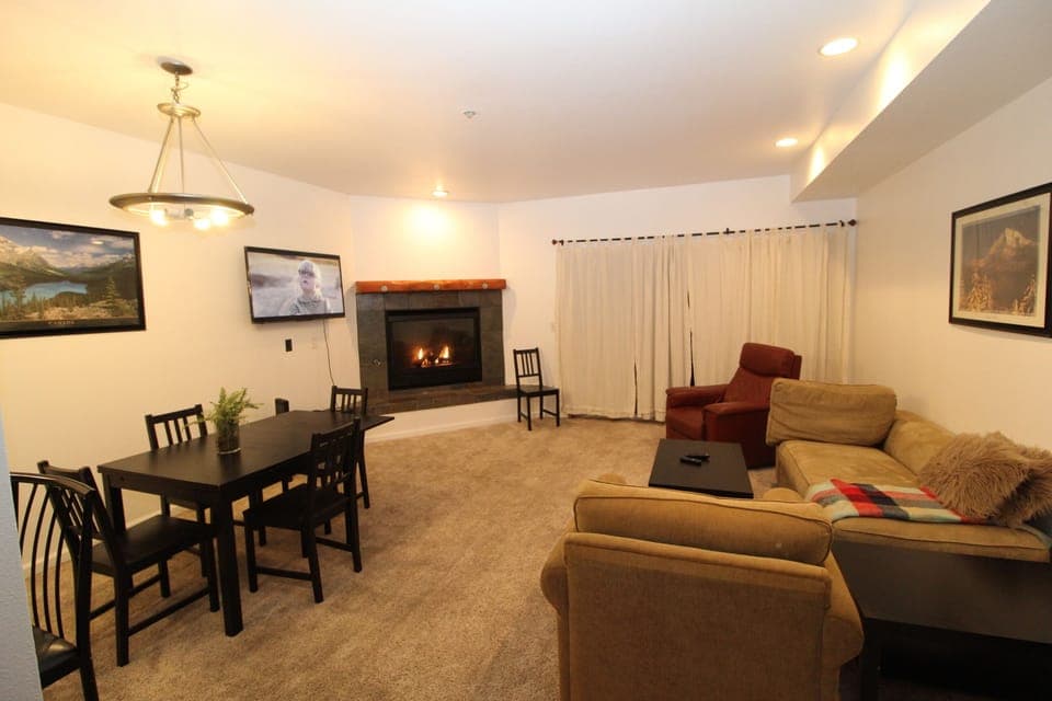 Living & Dining Areas w/ gas fireplace
