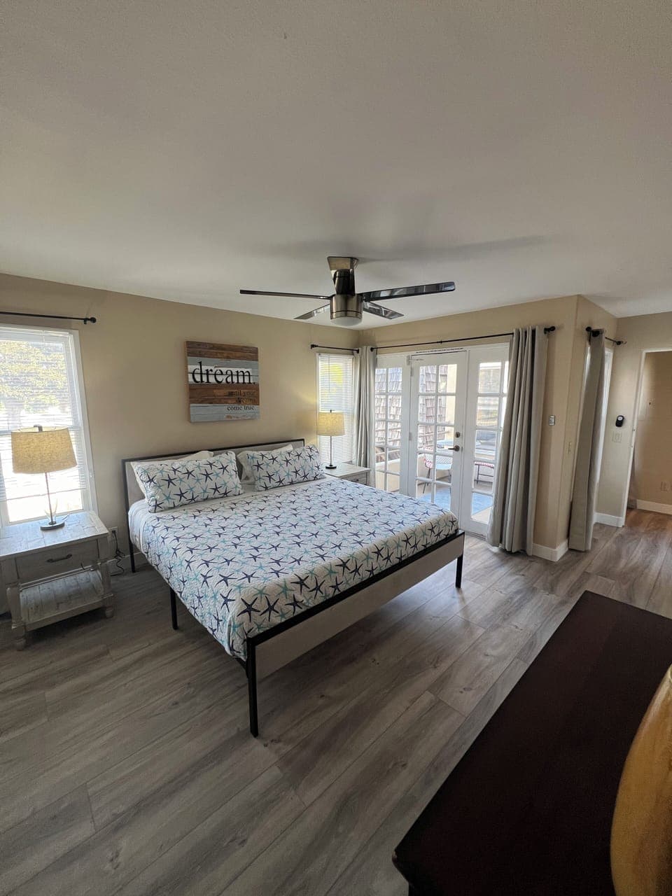 Master bedroom with master bathroom