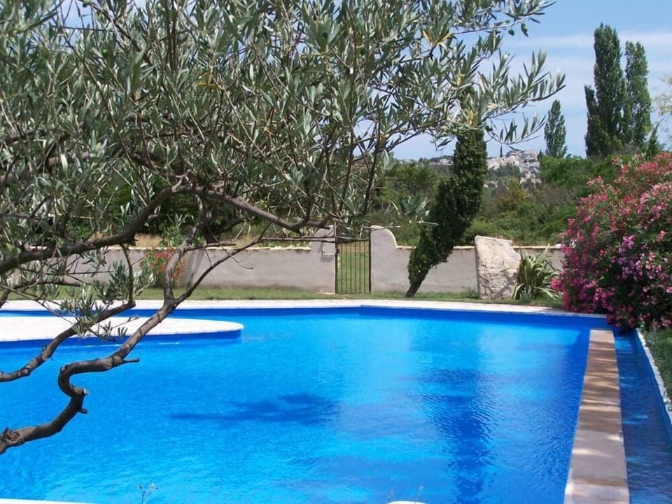 The pool at the Provencal farmhouse