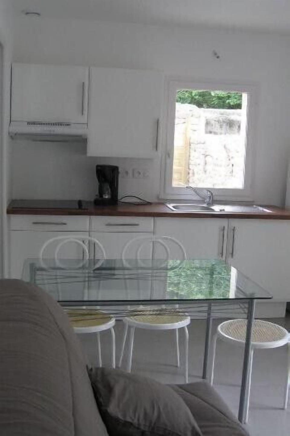 Living room and kitchen of the ground floor apartment