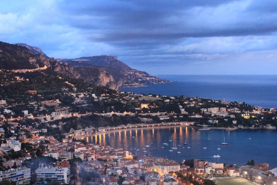 Evening overlooking Villefranche and Cap Ferat