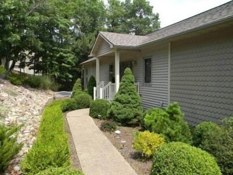 Front view of house.