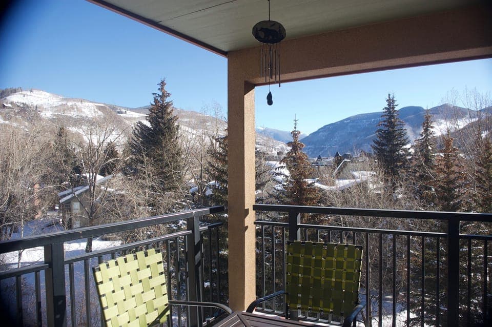 Balcony view. BreakawayWest #353. Vail, Colo. @vaillodging