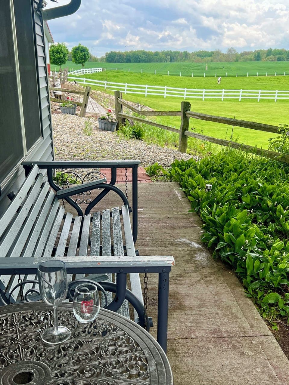 Your outside space and your views from your patio
