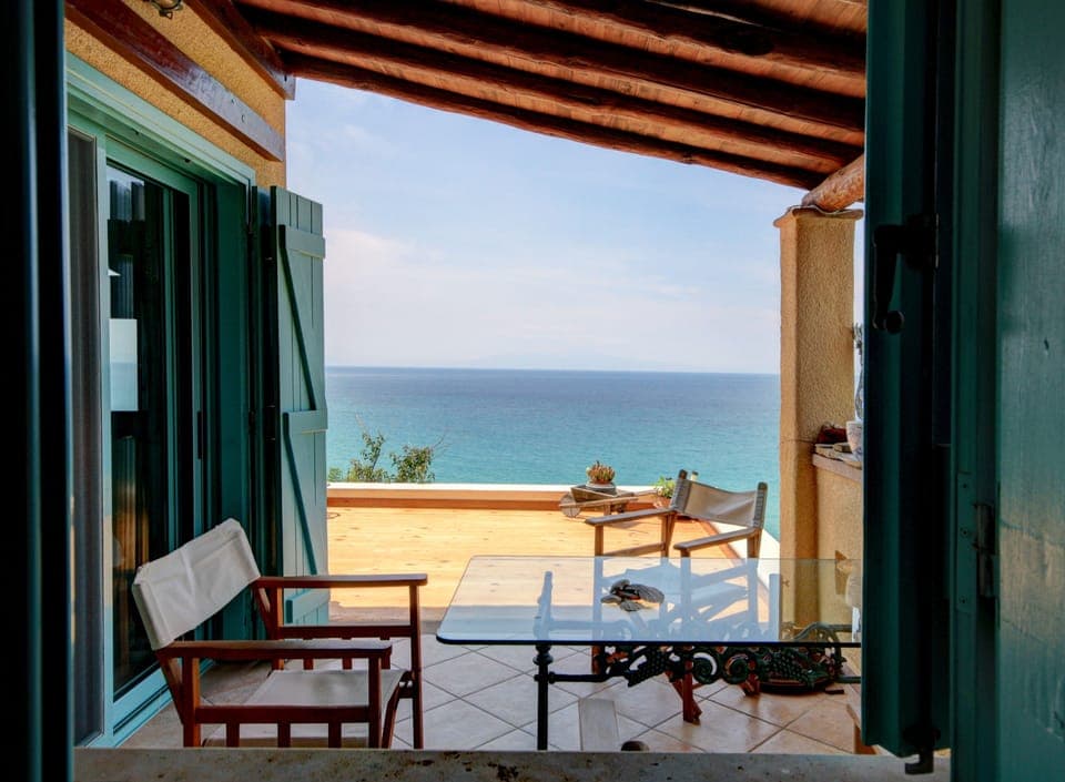 The Balcony with great views as seen from the kitchen.