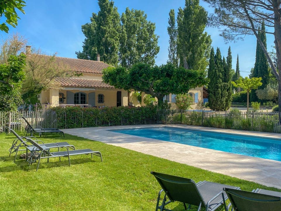 House from the swimming pool