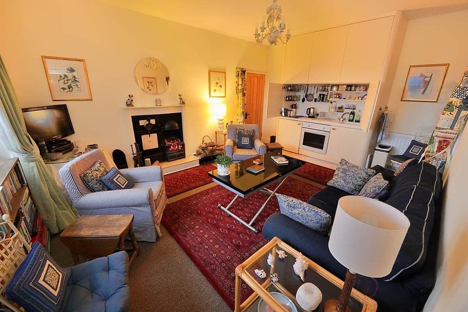 Sitting Room 2 wiht Victorian Fire & Kitchenette