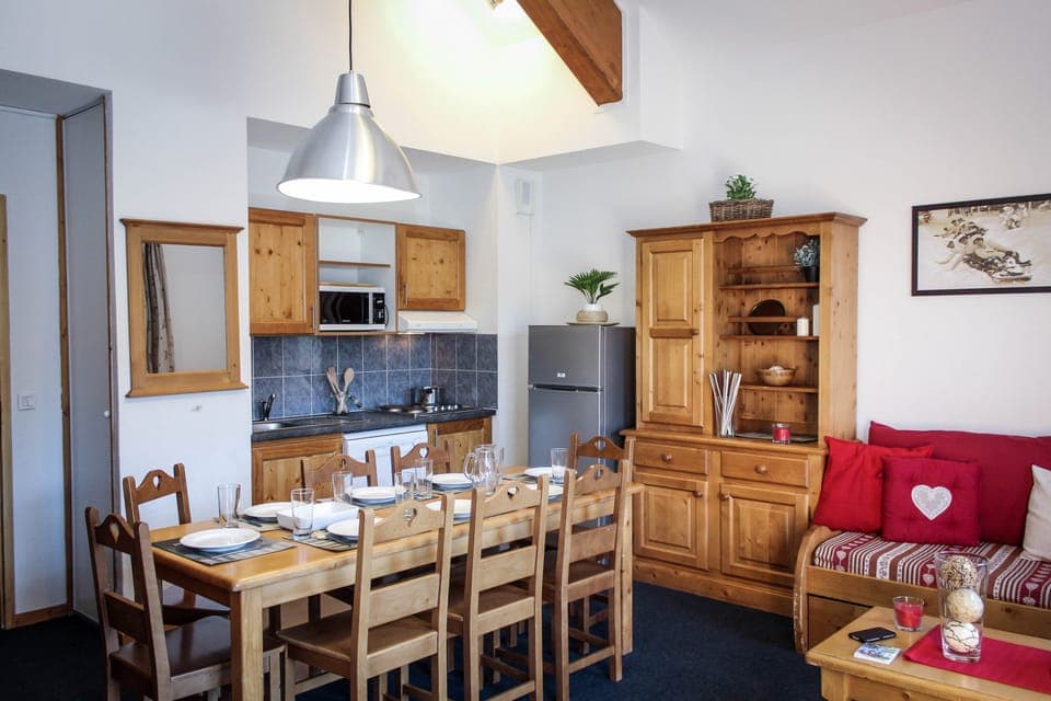 Enjoy a meal in the dining area.