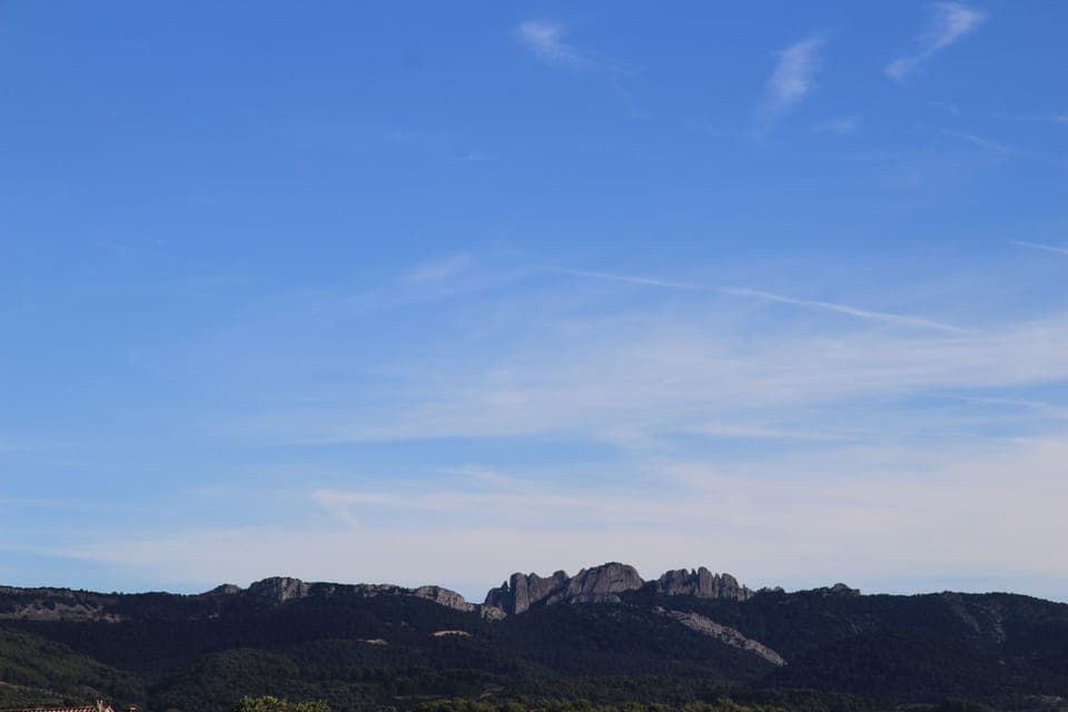 View of the "Dentelle de Montmirail"