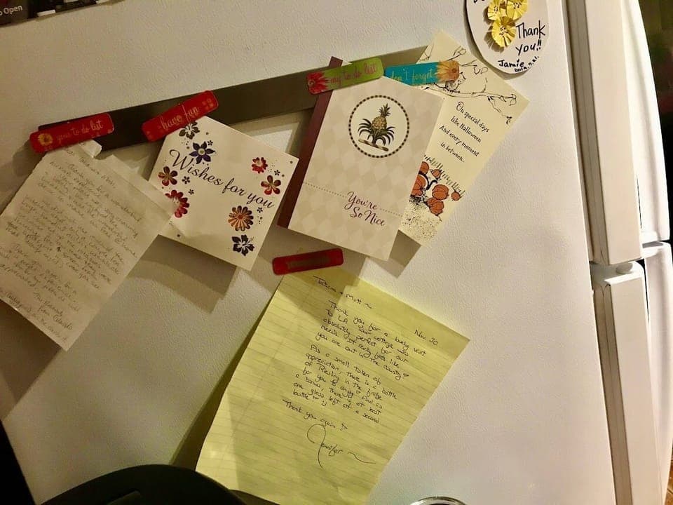 Cards & letters from guests who enjoyed their stay.