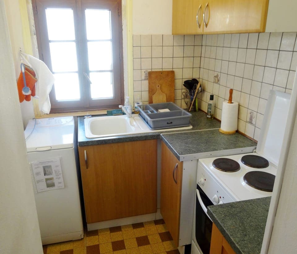 Galley-style kitchen