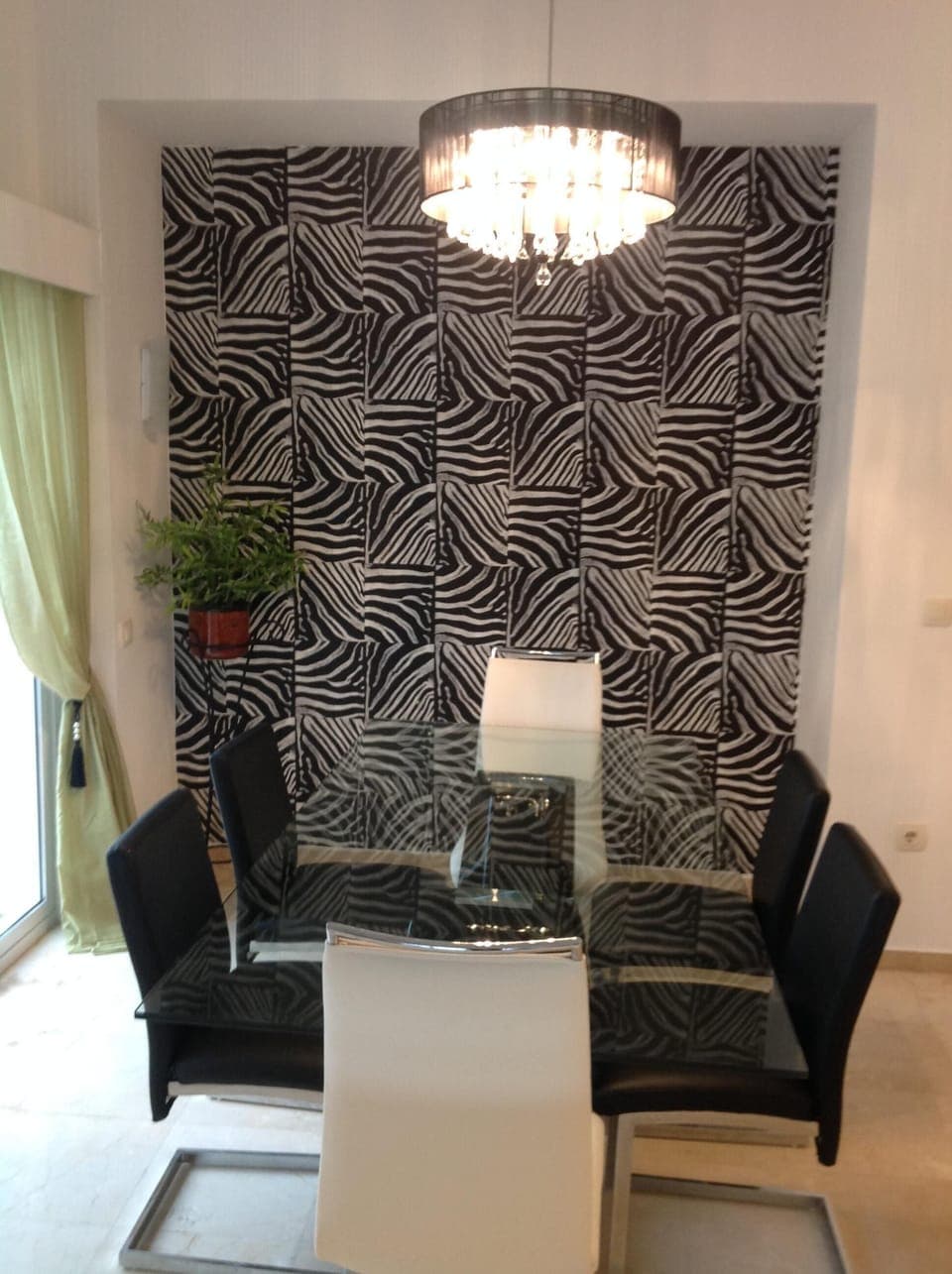 Our stunning large indoor dining area, can seat up to eight diners.