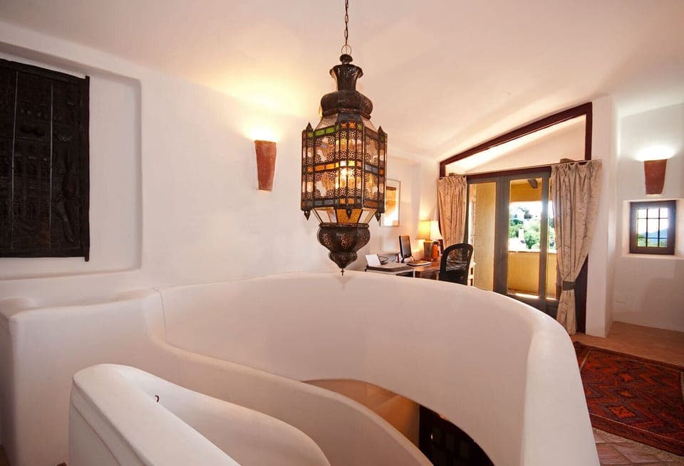 Top of spiral staircase