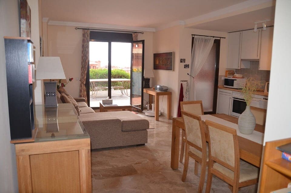 Lounge & Dining, Open plan with Kitchen with Double French doors to Back Terrace