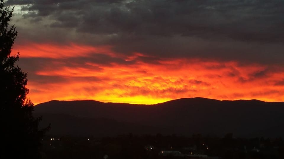 Sunrise from deck