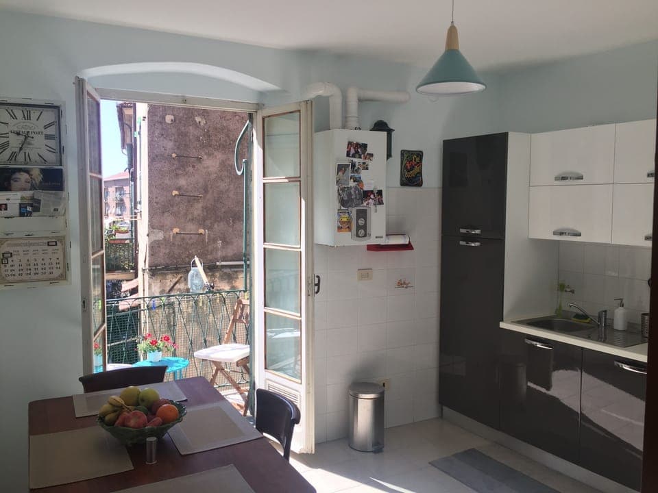 Full kitchen, completely modernized and stocked for meals for six.