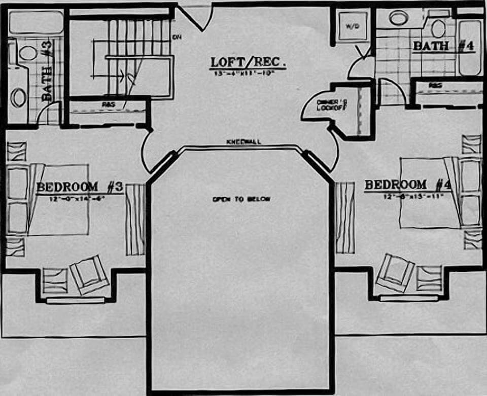 Upper floor plan