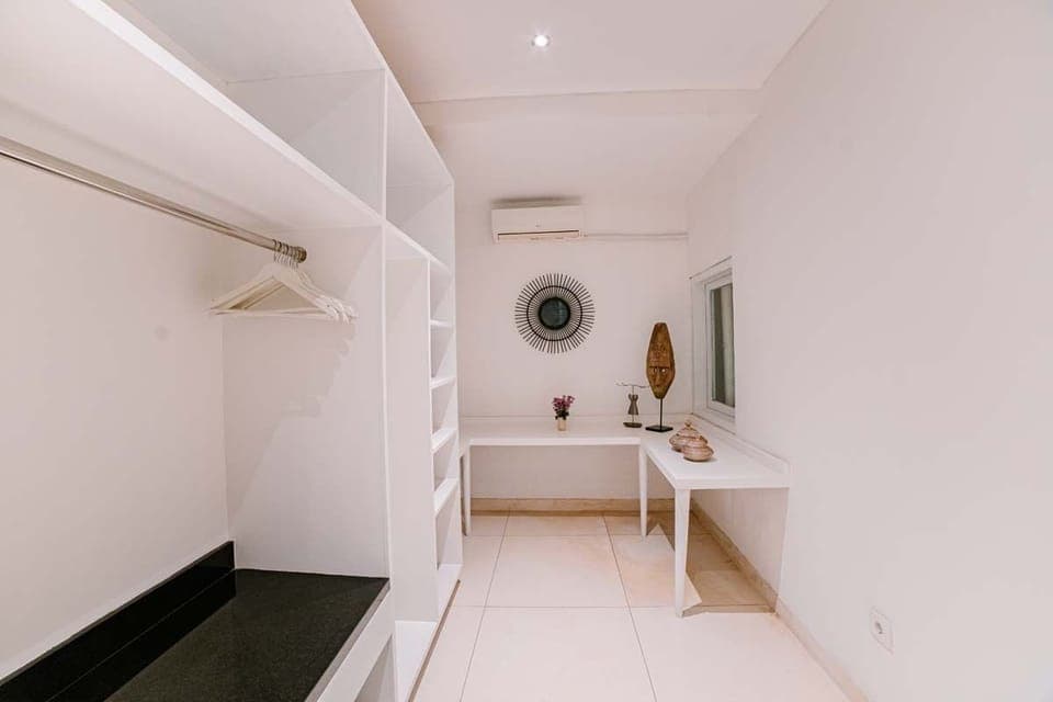 Wardrobe with safety box in each bedroom
