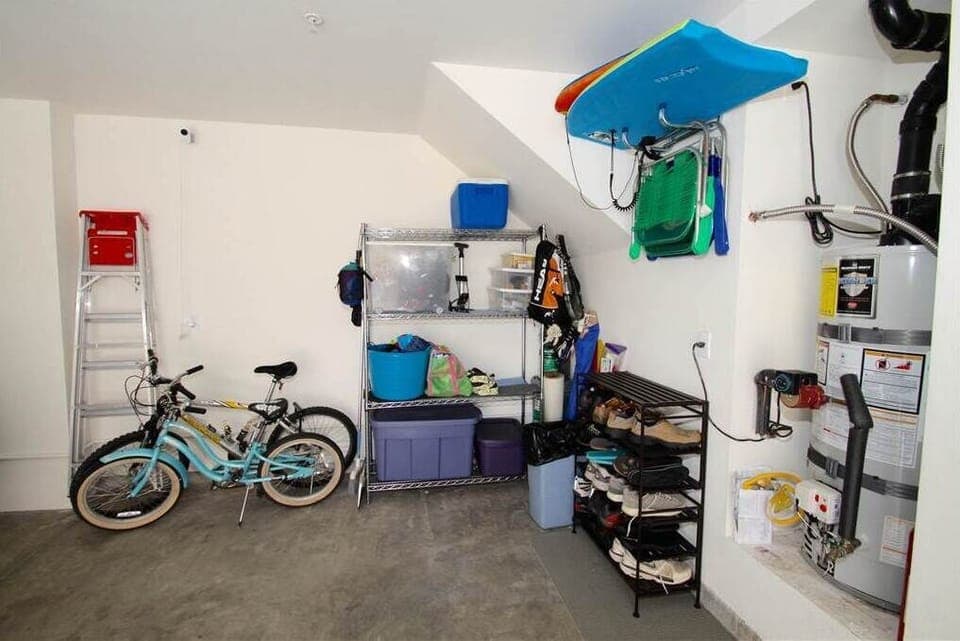 Beach bikes, boogie boards, and pool toys, towels & supplies are provided