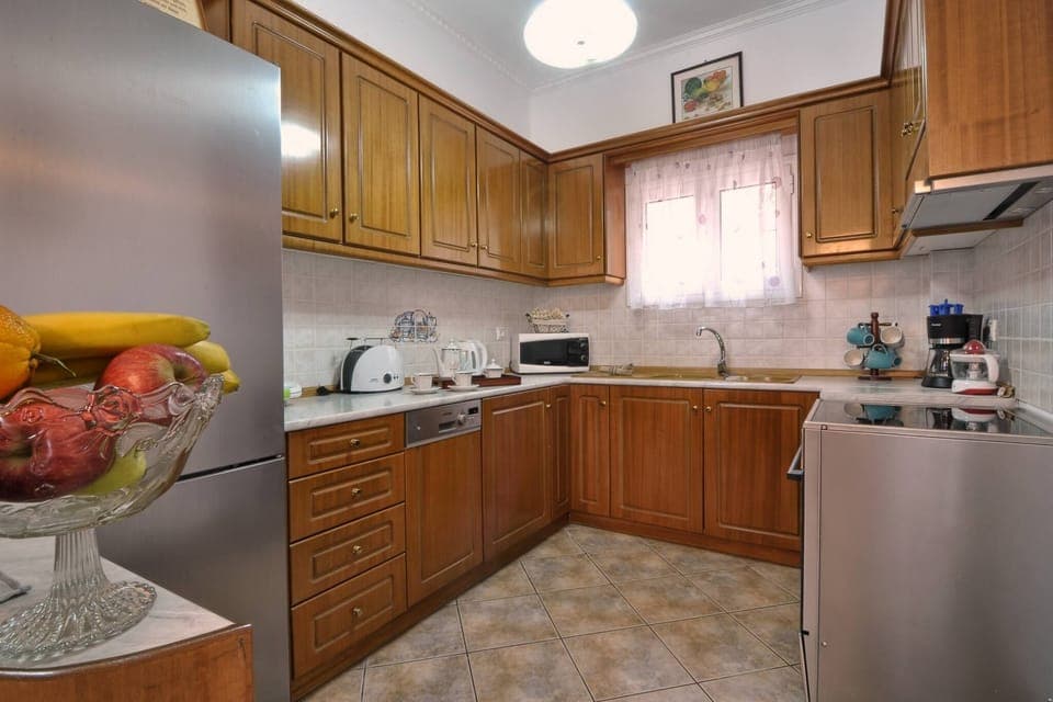 Angela Pool Maisonette Agios Georgios Kitchen