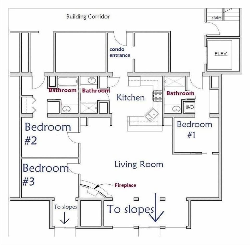 Copper Mountain Condo Layout