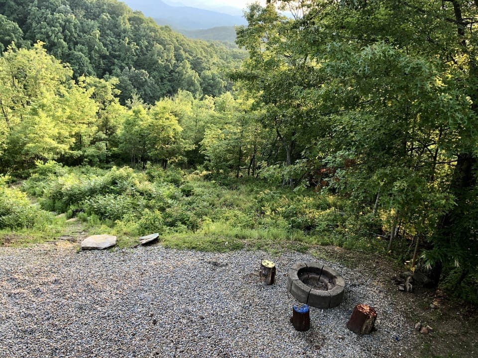 Fire pit with a view...