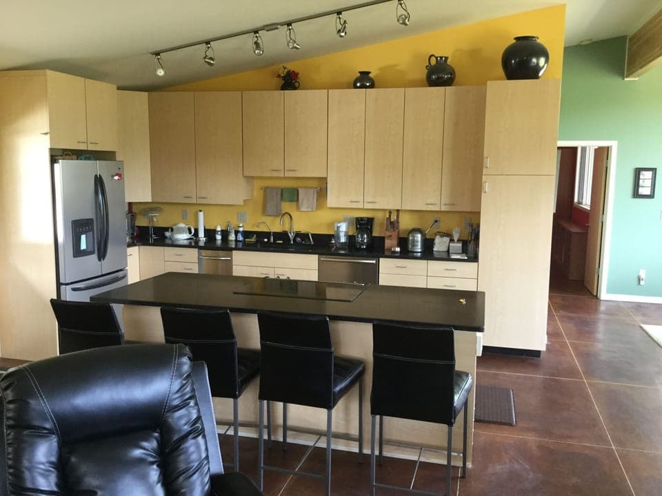 All modern kitchen.