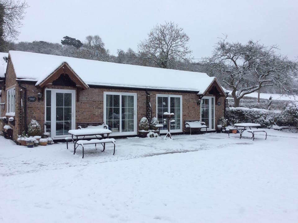Cottages in the snow