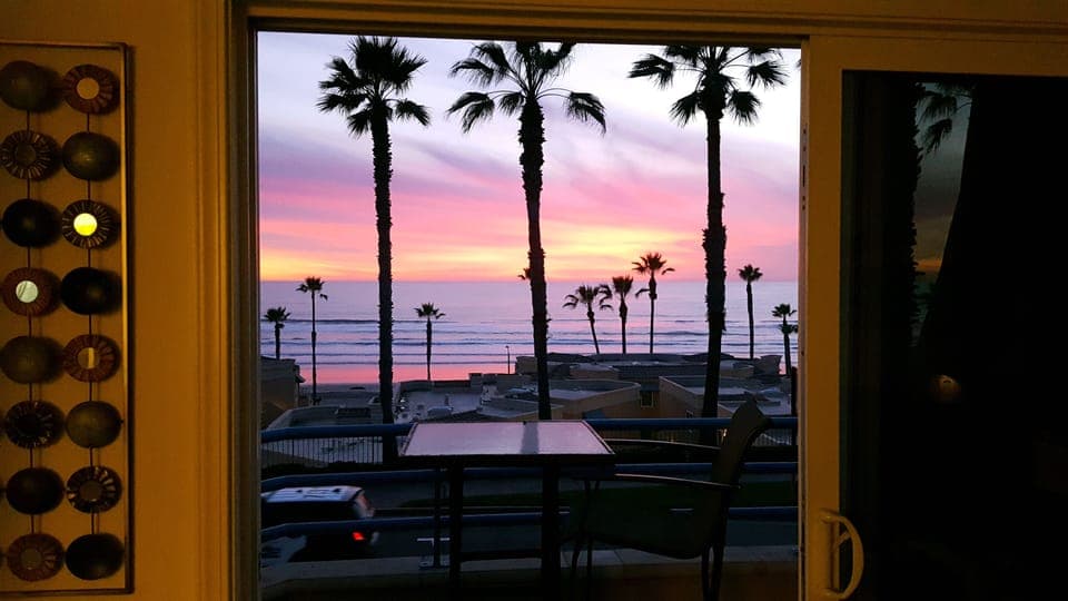 January 2018 - Sunset photo from the unit, by our guest Rob Hallifax 