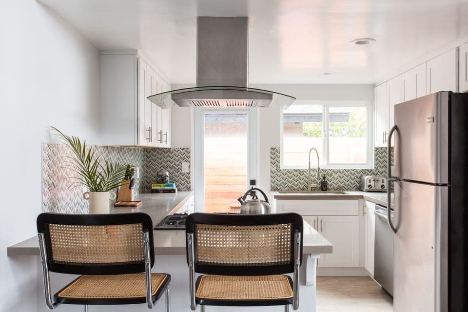 Sleek and modern kitchen.